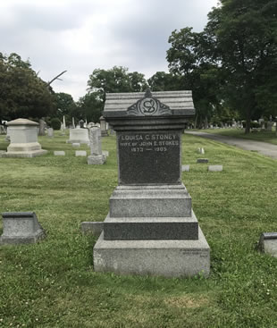 back of wesley stoney gravestone